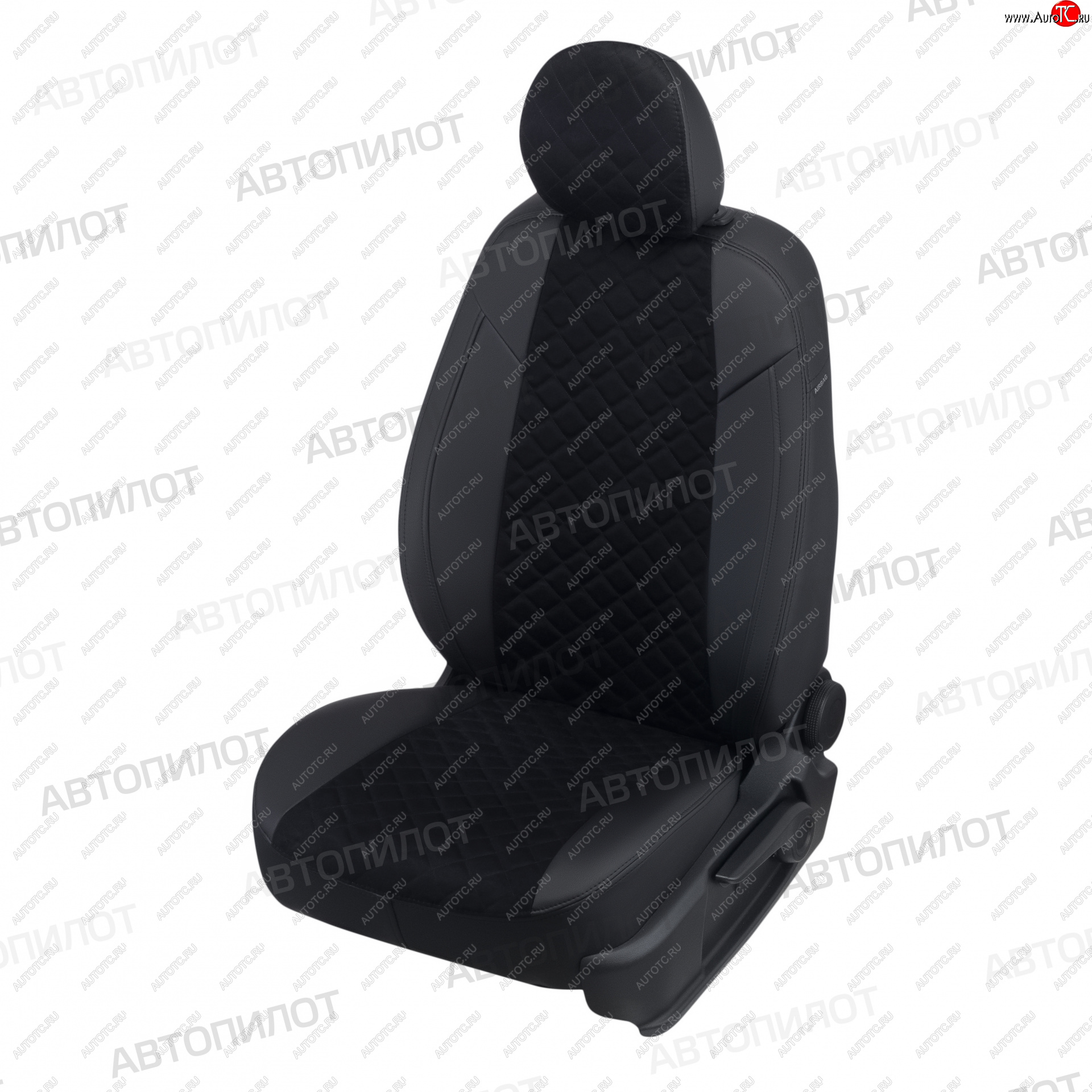 8 749 р. Чехлы сидений (экокожа/алькантара, 40/60) Автопилот Ромб Vortex Tingo рестайлинг (2012-2014) (черный)  с доставкой в г. Белгород