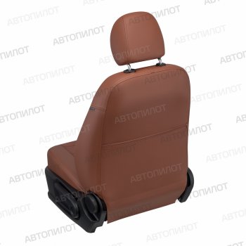 13 649 р. Чехлы сидений (экокожа/алькантара, 40/60) Автопилот Vortex Tingo рестайлинг (2012-2014) (коричневый)  с доставкой в г. Белгород. Увеличить фотографию 4