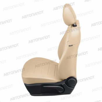 13 849 р. Чехлы сидений (экокожа) Автопилот Daewoo Lanos T100 дорестайлинг, седан (1997-2002) (бежевый)  с доставкой в г. Белгород. Увеличить фотографию 2