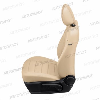 13 849 р. Чехлы сидений (экокожа/алькантара) Автопилот Ford EcoSport дорестайлинг (2013-2019) (бежевый)  с доставкой в г. Белгород. Увеличить фотографию 2