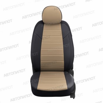 8 399 р. Чехлы сидений (экокожа) Автопилот Ford Focus 1 седан дорестайлинг (1998-2002) (черный/темно-бежевый)  с доставкой в г. Белгород. Увеличить фотографию 3