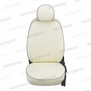 14 449 р. Чехлы сидений (5 мест, экокожа) Автопилот Ромб Ford Galaxy WGR минивэн, дорестайлинг (1995-2000) (белый)  с доставкой в г. Белгород. Увеличить фотографию 5