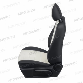 13 199 р. Чехлы сидений (экокожа, 8 мест) Автопилот Hyundai Starex/Grand Starex/H1 TQ дорестайлинг (2007-2013) (черный/белый)  с доставкой в г. Белгород. Увеличить фотографию 2