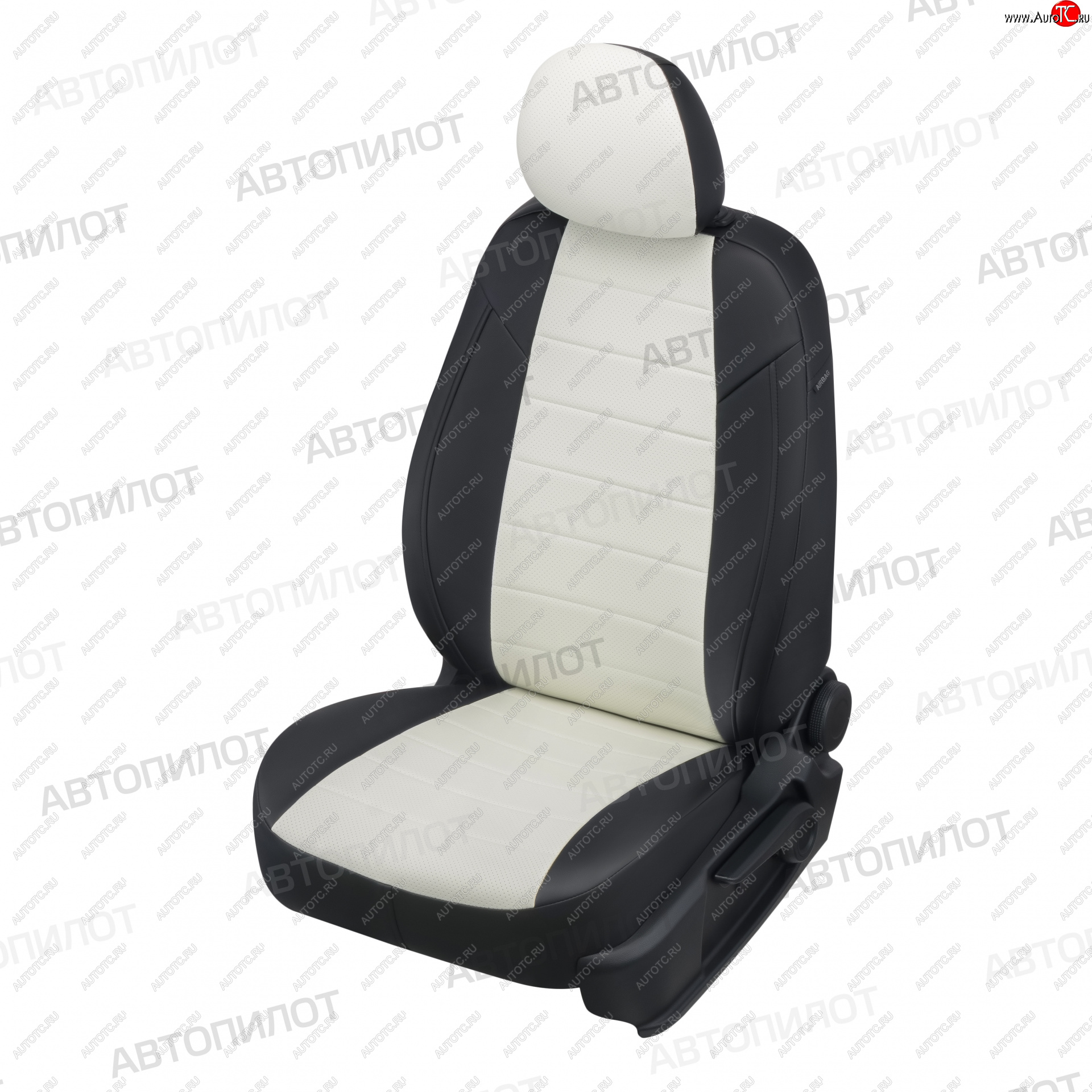 13 199 р. Чехлы сидений (экокожа, 8 мест) Автопилот Hyundai Starex/Grand Starex/H1 TQ дорестайлинг (2007-2013) (черный/белый)  с доставкой в г. Белгород