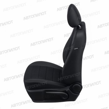13 199 р. Чехлы сидений (экокожа/алькантара, 8 мест) Автопилот Hyundai Starex/Grand Starex/H1 TQ рестайлинг (2014-2018) (черный)  с доставкой в г. Белгород. Увеличить фотографию 4