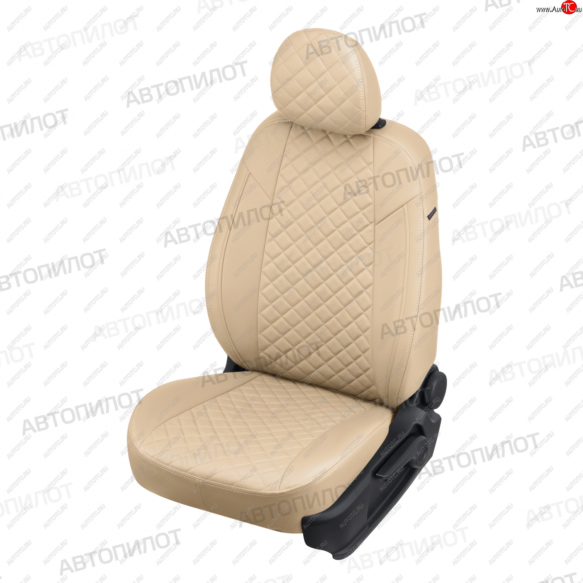 13 549 р. Чехлы сидений (экокожа, 8-11 мест) Автопилот Ромб Hyundai Starex/Grand Starex/H1 TQ рестайлинг (2014-2018) (бежевый)  с доставкой в г. Белгород