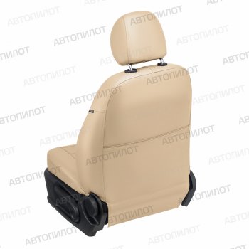 13 199 р. Чехлы сидений (экокожа, 9-12 мест) Автопилот Hyundai Starex/Grand Starex/H1 TQ рестайлинг (2014-2018) (бежевый)  с доставкой в г. Белгород. Увеличить фотографию 3