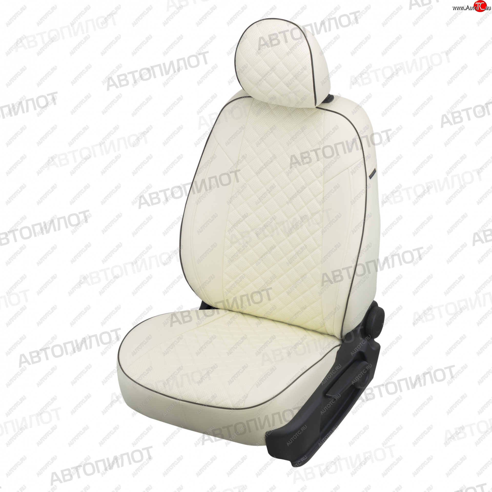 13 549 р. Чехлы сидений (экокожа, 9-12 мест) Автопилот Ромб Hyundai Starex/Grand Starex/H1 TQ рестайлинг (2014-2018) (белый)  с доставкой в г. Белгород