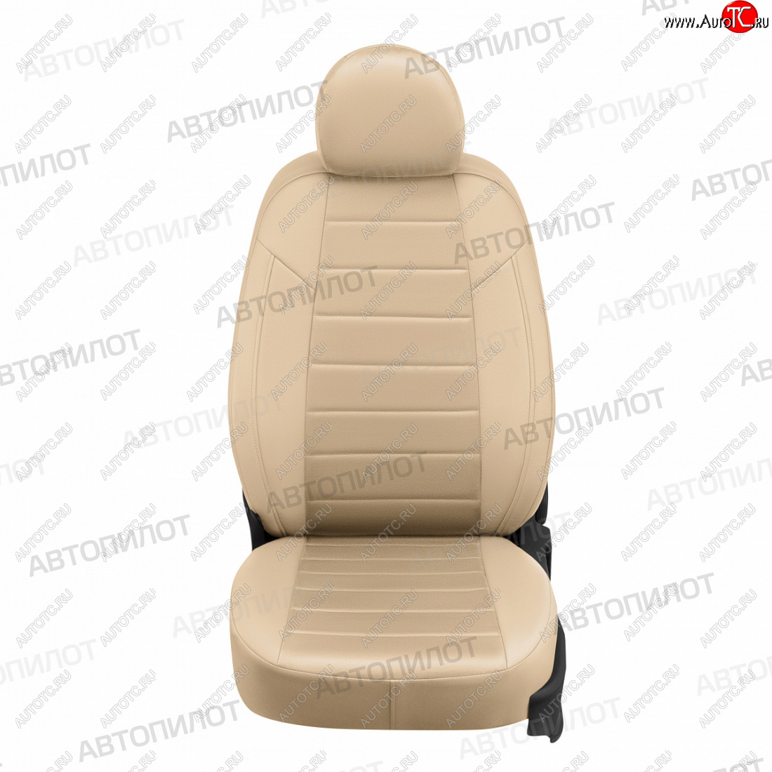 13 849 р. Чехлы сидений (экокожа/алькантара) Автопилот KIA Magentis (2005-2010) (бежевый)  с доставкой в г. Белгород