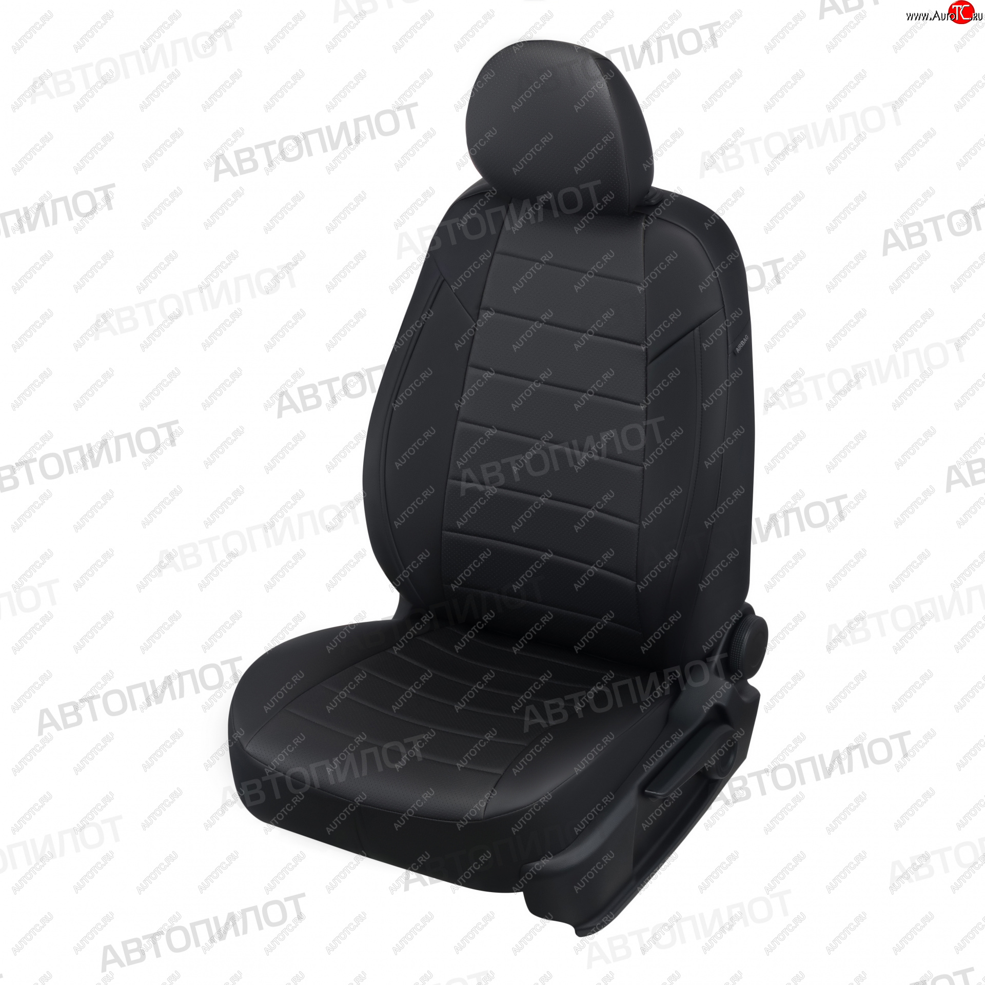 8 399 р. Чехлы сидений (экокожа) Автопилот KIA Rio 2 JB дорестайлинг седан (2005-2009) (черный)  с доставкой в г. Белгород