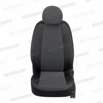8 399 р. Чехлы на сиденья Велюр (5 мест раздел. 40/60 экокожа) Автопилот CITROEN Berlingo B9 дорестайлинг (2008-2016) (черный)  с доставкой в г. Белгород. Увеличить фотографию 3