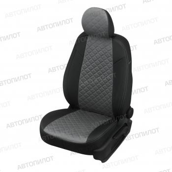 Чехлы на сиденья Алькантара ромб (5 мест раздел. 40/60 экокожа) Автопилот CITROEN Berlingo B9 дорестайлинг (2008-2016)