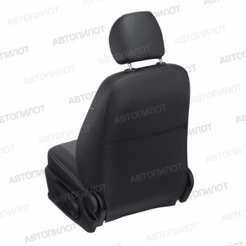 14 449 р. Чехлы на сиденья Ромб (к. Аmbition 40/60 экокожа) Автопилот Skoda Superb B6 (3T) лифтбэк дорестайлинг (2008-2013) (черный/серый)  с доставкой в г. Белгород. Увеличить фотографию 5