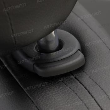 3 299 р. Чехлы на сиденье универсальные (2 места экокожа) Автопилот HOWO A7 (2007-2025) (черный/белый)  с доставкой в г. Белгород. Увеличить фотографию 7