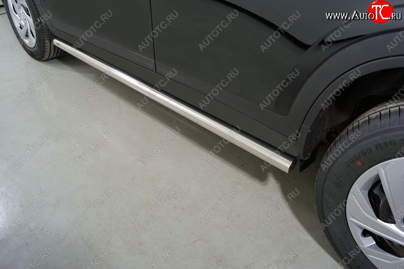11 999 р. Защита порогов труба d60,3 мм ТСС Тюнинг Haval Dargo (2022-2025) (серые)  с доставкой в г. Белгород
