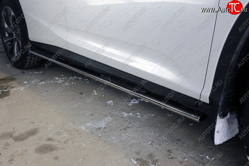 33 999 р. Пороги овальные с накладкой 75х42 мм кроме F-Sport ТСС Тюнинг Lexus RX300 XU10 дорестайлинг (1995-2001) (серые)  с доставкой в г. Белгород