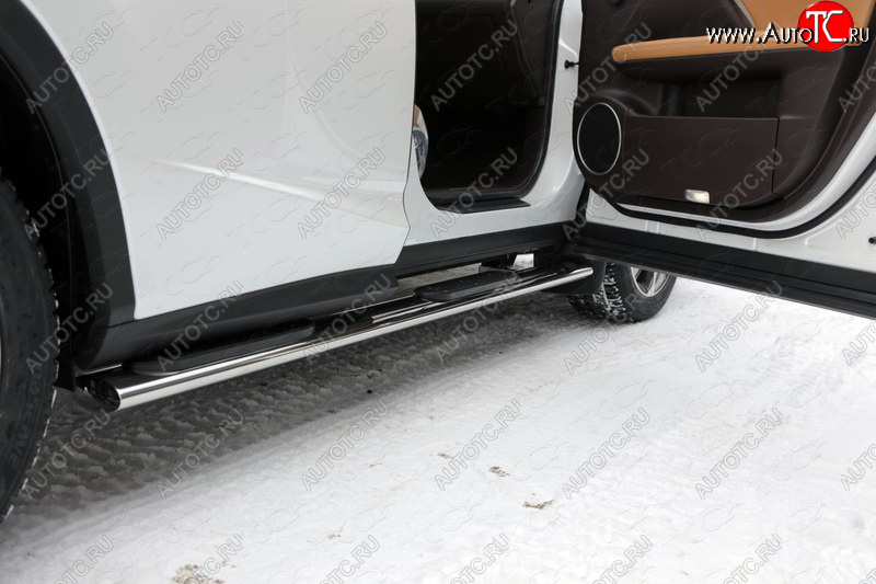 43 949 р. Пороги овальные с накладкой 120х60 мм F-Sport ТСС Тюнинг Lexus RX300 XU10 дорестайлинг (1995-2001) (серые)  с доставкой в г. Белгород