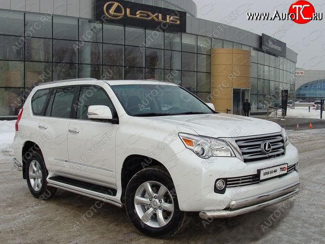 36 299 р. Защита переднего бампера нижняя d76,1*75 мм ТСС Тюнинг Lexus GX460 J150 дорестайлинг (2009-2013) (нержавейка)  с доставкой в г. Белгород