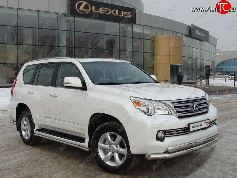 10 299 р. Декоративная вставка переднего бампера ТСС Тюнинг Lexus GX460 J150 дорестайлинг (2009-2013) (d 16 мм)  с доставкой в г. Белгород