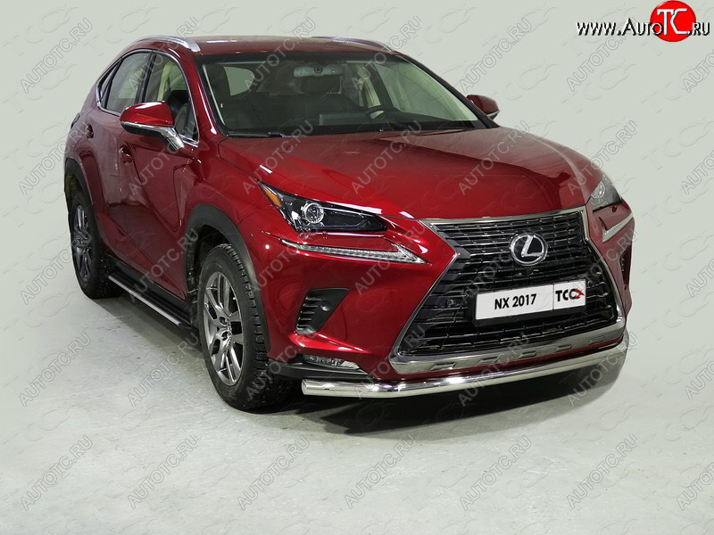 20 599 р. Защита переднего бампера нижняя d60,3 мм ТСС Тюнинг Lexus NX200 Z10 рестайлинг (2017-2021) (нержавейка)  с доставкой в г. Белгород