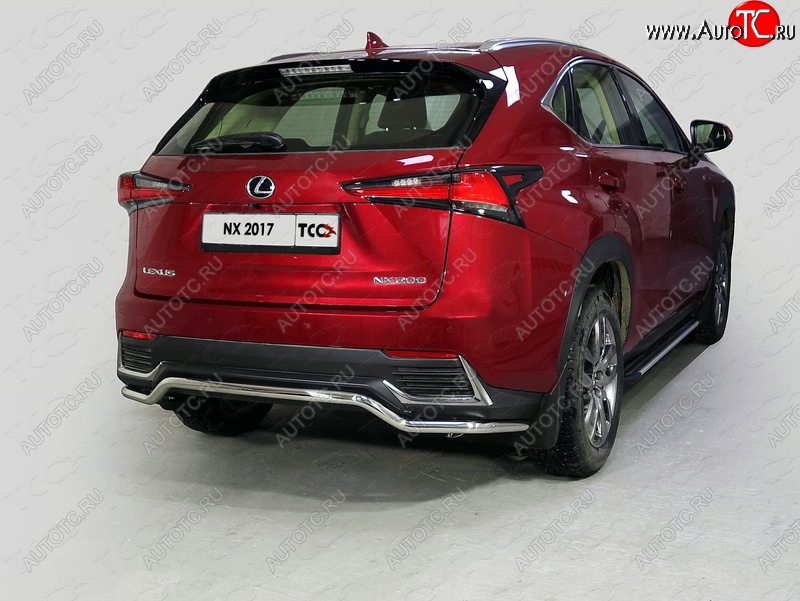 17 649 р. Защита задняя (нержавейка d42,4 мм) кроме F-Sport, ТСС Тюнинг Lexus NX200 Z10 рестайлинг (2017-2021)  с доставкой в г. Белгород