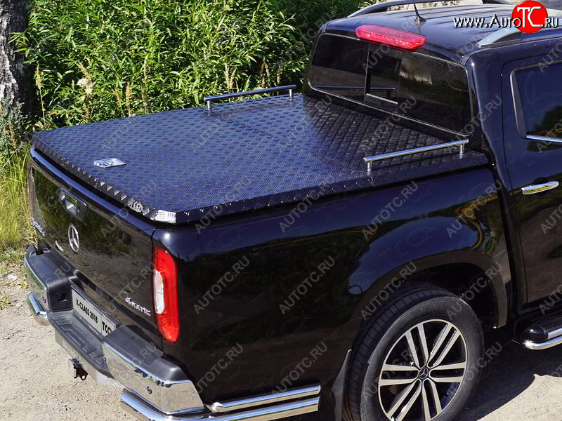5 549 р. Рейлинги короткие ТСС Тюнинг Mercedes-Benz X class W470 (2017-2020) (нержавеющая сталь)  с доставкой в г. Белгород