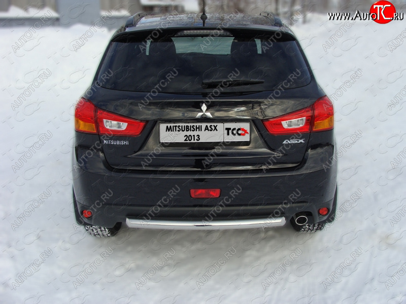 13 249 р. Защита задняя (центральная нержавейка 60,3 мм) ТСС Тюнинг Mitsubishi ASX 1-ый рестайлинг (2013-2016)  с доставкой в г. Белгород