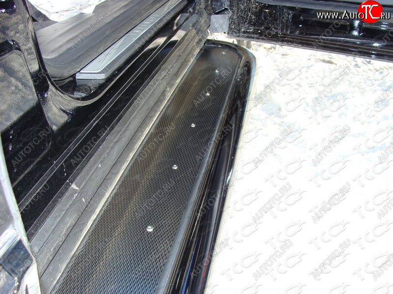 41 749 р. Пороги с площадкой 60,3 мм ТСС Тюнинг Toyota RAV4 XA40 5 дв. дорестайлинг (2012-2015) (нержавейка)  с доставкой в г. Белгород