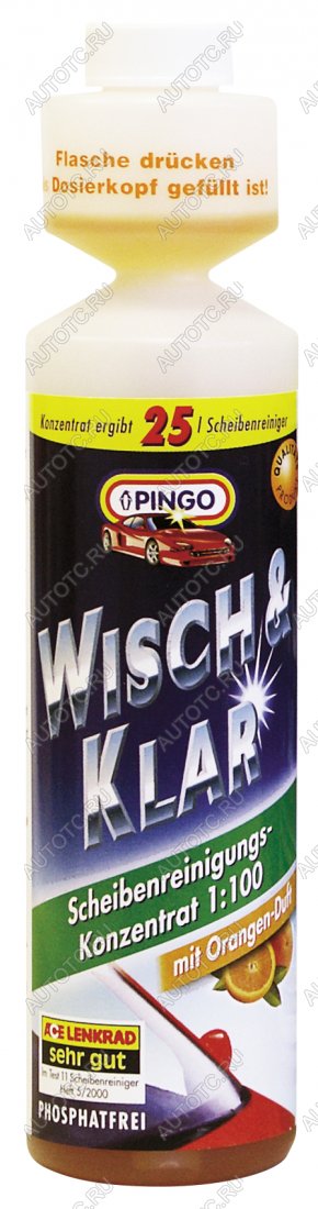 399 р. Концентрат для стеклоочистителей 1:100  250 мл - яблоко Pingo 00786-5  с доставкой в г. Белгород