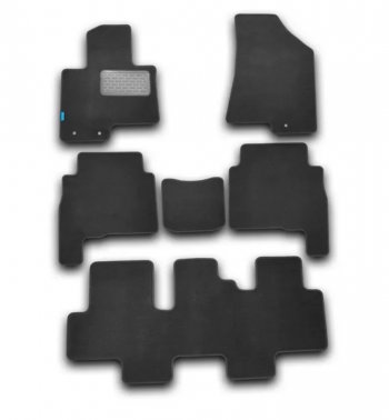 Комплект ковриков в салон (текстиль, чёрные) Autofamily INFINITI QX56  Z62 (2010-2013)