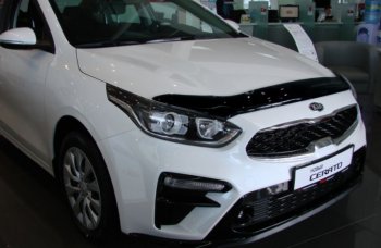 Дефлектор капота SIM KIA Cerato  4 BD (2018-2021) дорестайлинг седан, дорестайлинг, хэтчбэк