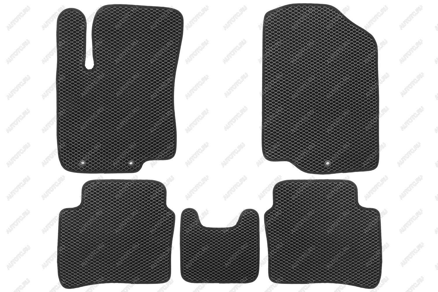 2 899 р. Коврики в салон EVA подходят для HYUNDAI Solaris (I, Ir) 2010-2017  KIA Rio (III, IIIr) 2011-2017 (черная окантовка), 5шт.  Хендай Солярис Klever eva.b.0502503922110k  с доставкой в г. Белгород