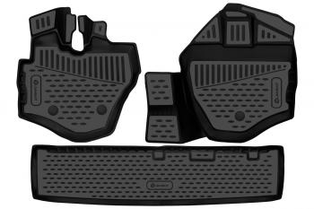 Коврики 3D в салон (полиуретан) Element KIA Bongo 4 PU рестайлинг (2012-2025) (черные)