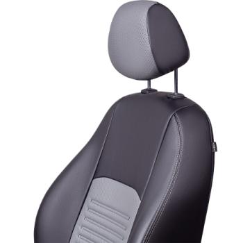 6 799 р. Комплект чехлов для сидений (РЗС 60/40 3Г Илана+Орегон) ТУРИН СТ Lord Autofashion Geely GC6 (2014-2017) (черный, вставка серая, строчка серая)  с доставкой в г. Белгород. Увеличить фотографию 4