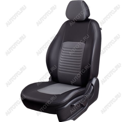 6 799 р. Комплект чехлов для сидений (РЗС 60/40 3Г Илана+Орегон) ТУРИН СТ Lord Autofashion Geely GC6 (2014-2017) (черный, вставка серая, строчка серая)  с доставкой в г. Белгород