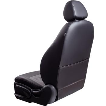 6 799 р. Комплект чехлов для сидений (РЗС 60/40 3Г Илана+Орегон) ТУРИН СТ Lord Autofashion Geely GC6 (2014-2017) (черный, вставка серая, строчка серая)  с доставкой в г. Белгород. Увеличить фотографию 2