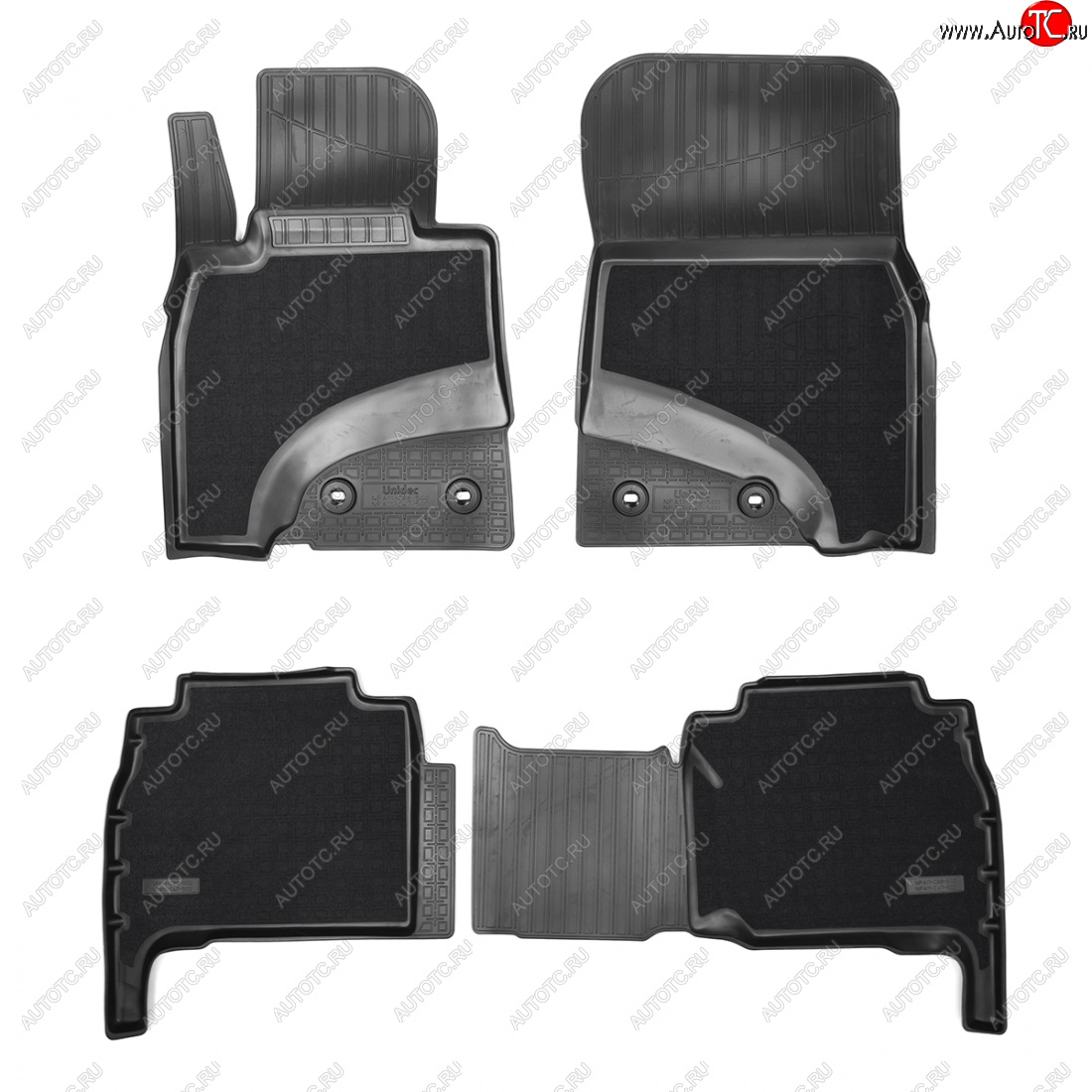 4 549 р. Коврики салонные комбинированные 3D Norplast Lexus LX570 J200 дорестайлинг (2007-2012) (черный)  с доставкой в г. Белгород