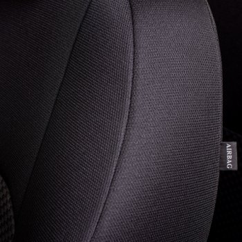 6 999 р. Комплект чехлов для сидений (РЗС 60/40 2П+1Г жаккард) Дублин Lord Autofashion Chevrolet Cruze J300 седан дорестайлинг (2009-2012) (черный, вставка Стежок серая, строчка черная)  с доставкой в г. Белгород. Увеличить фотографию 3
