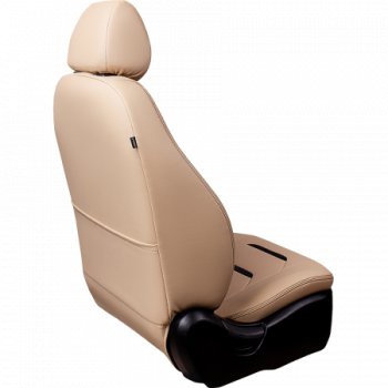 11 899 р. Комплект чехлов для сидений( РЗС 60/40 2П+1Г Орегон) ТУРИН -2 Lord Autofashion Chevrolet Cruze J300 седан дорестайлинг (2009-2012) (бежевый, вставка бежевая/черная, строчка бежевая)  с доставкой в г. Белгород. Увеличить фотографию 7