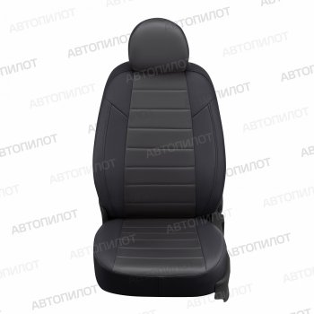 13 649 р. Чехлы сидений (экокожа/алькантара) Автопилот Chrysler Sebring JR седан дорестайлинг (2000-2003) (черный/темно-серый)  с доставкой в г. Белгород. Увеличить фотографию 2