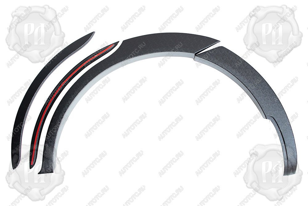10 719 р. Расширители колесных арок Русская Артель Hyundai Santa Fe CM дорестайлинг (2006-2009) (шагрень)  с доставкой в г. Белгород