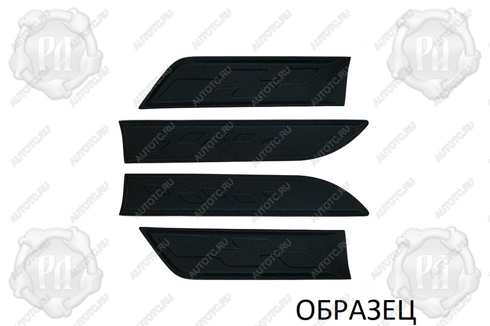 8 159 р. Молдинги на двери (широкие) Русская Артель Nissan Pathfinder R51 дорестайлинг (2004-2007) (шагрень)  с доставкой в г. Белгород