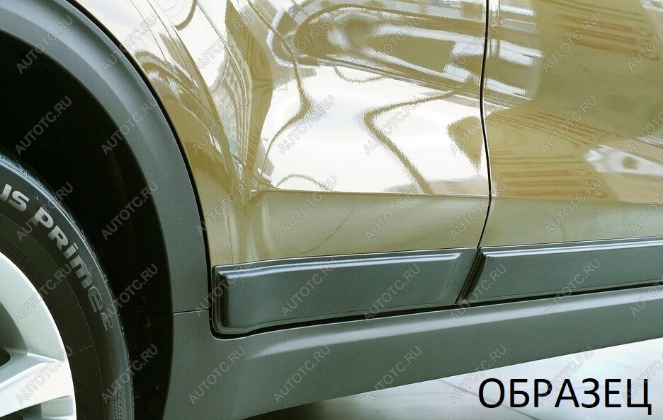 619 р. Молдинг двери задний правый Русская Артель Ford Focus 3 седан рестайлинг (2014-2019) (глянец под покраску)  с доставкой в г. Белгород