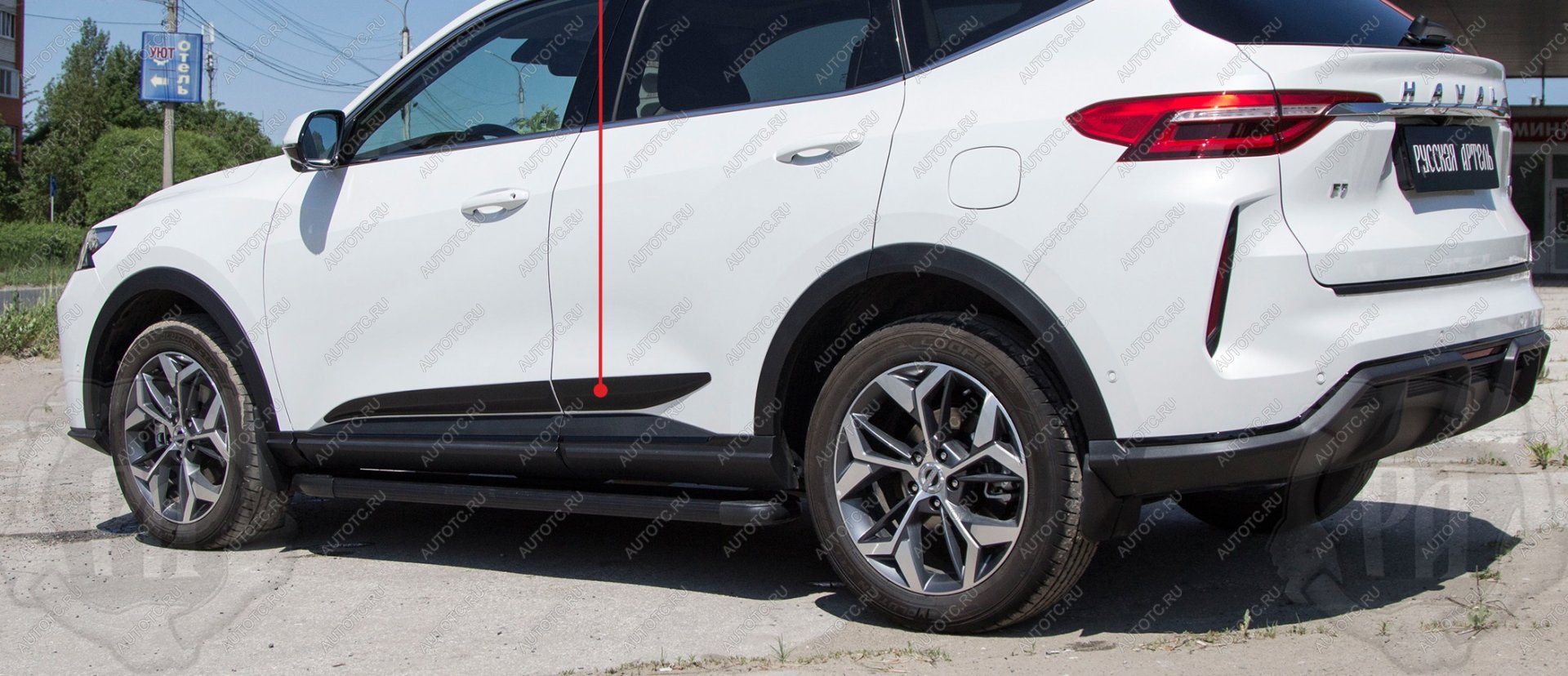 779 р. Молдинг двери задний правый Русская Артель Haval F7x дорестайлинг (2019-2022) (шагрень)  с доставкой в г. Белгород