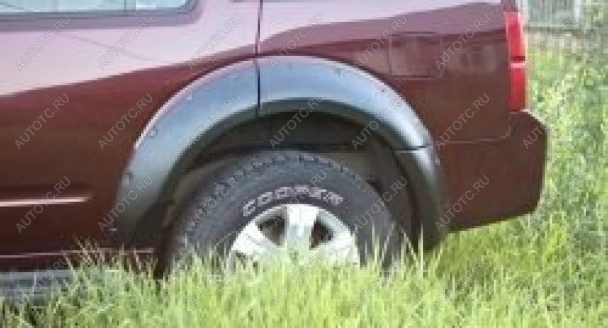 5 399 р. Расширители колесных арок (задний левый) Русская Артель Nissan Pathfinder R51 дорестайлинг (2004-2007) (глянец под покраску)  с доставкой в г. Белгород