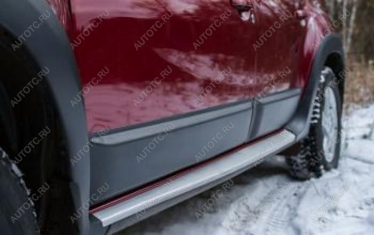 1 979 р. Молдинг двери передний правый Русская Артель Renault Duster HS дорестайлинг (2010-2015) (шагрень)  с доставкой в г. Белгород