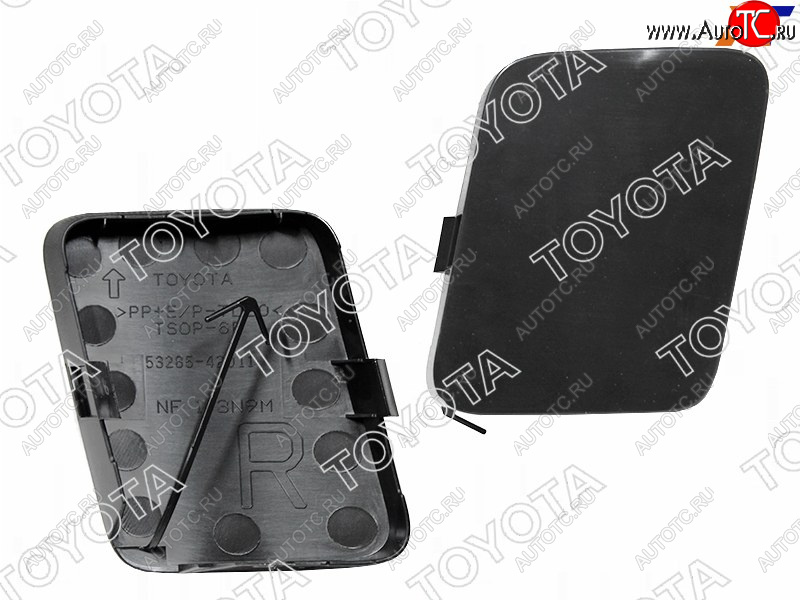 959 р. Заглушка бампера RH под крюк SAT Toyota RAV4 XA305 5 дв. дорестайлинг (2005-2009)  с доставкой в г. Белгород