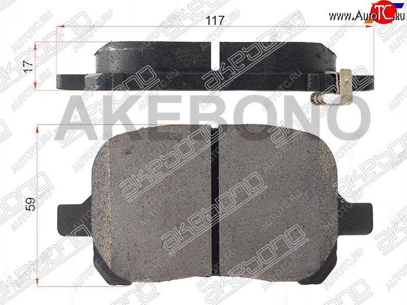 1 669 р. Колодки тормозные передние FR-FL SAT Toyota Camry V10 (1982-1986)  с доставкой в г. Белгород