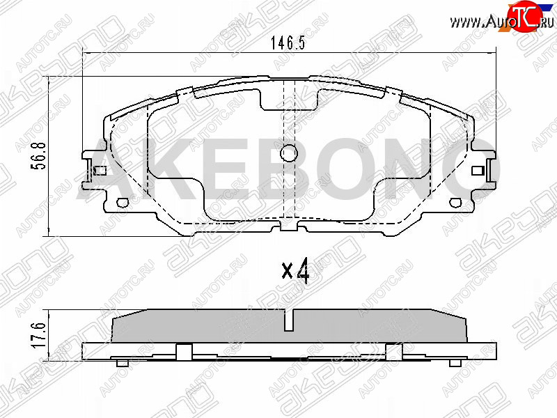 2 899 р. Колодки тормозные перед FL-FR SAT  Toyota RAV4 XA30 5 дв. 1-ый рестайлинг (2008-2010)  с доставкой в г. Белгород