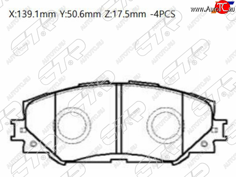 2 349 р. Колодки тормозные перед FL-FR SAT  Toyota RAV4 XA30 5 дв. 1-ый рестайлинг (2008-2010)  с доставкой в г. Белгород